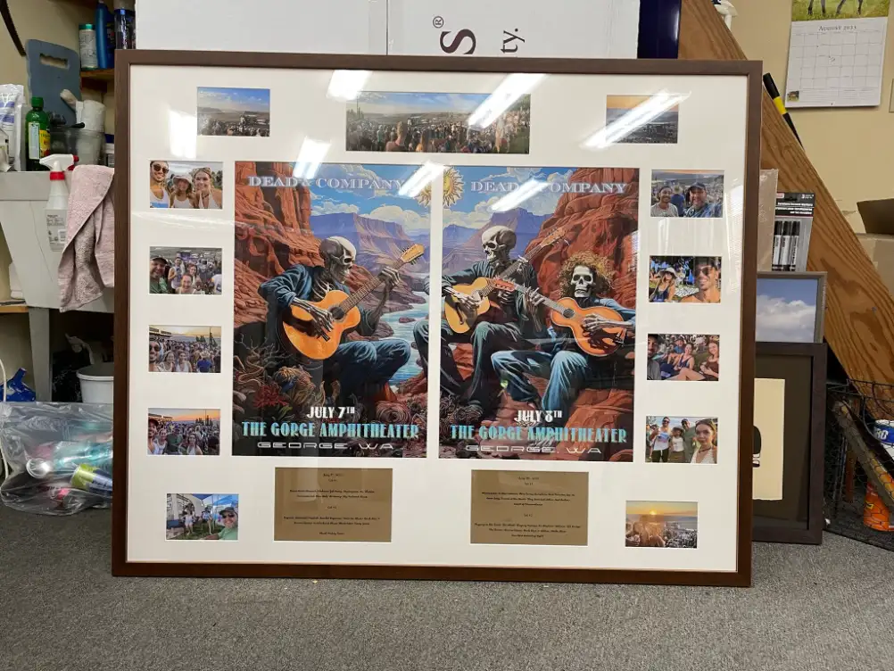 Collection framed